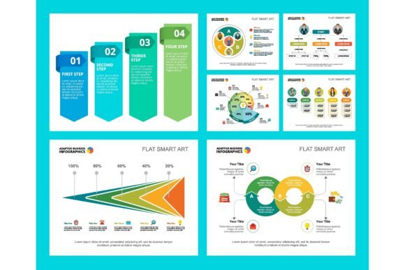 Colorful Marketing or Finance Concept: The Visual Language of Modern Business
