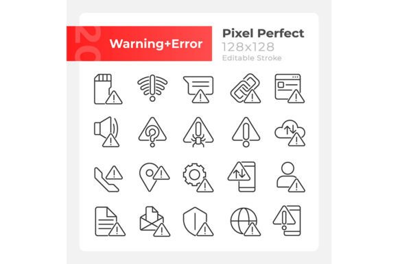 Mastering Visual Communication with the Warning Signals Pixel Perfect Icon Set