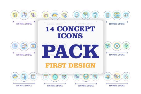 Mobile First Design Loop Concept Icons: Streamlining Your Creative Workflow