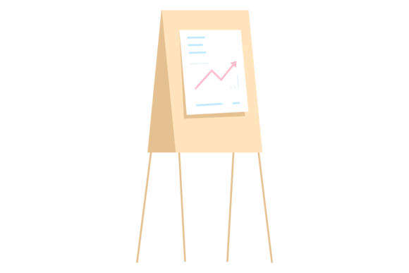 The Flip Chart Icon: A Core Symbol for Business Reports and Infographics
