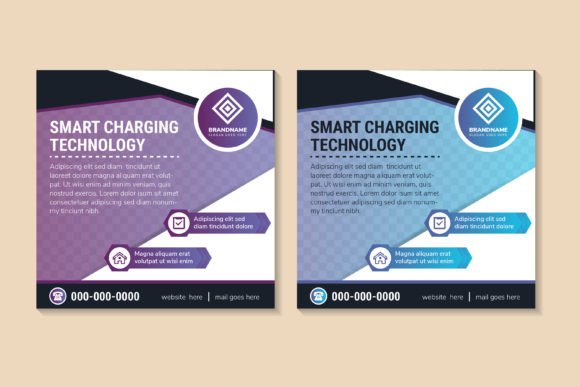 The Smart Technology Square Banner: A Template for Modern Digital Communication