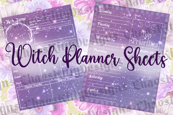 Witch Planner Sheets: Organize Your Craft with Intention and Ease